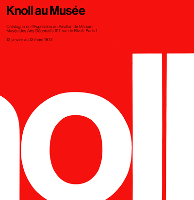 knoll-au-musee-des-arts-decoratifs-1972-catalogue-librairie-des-archives-paris